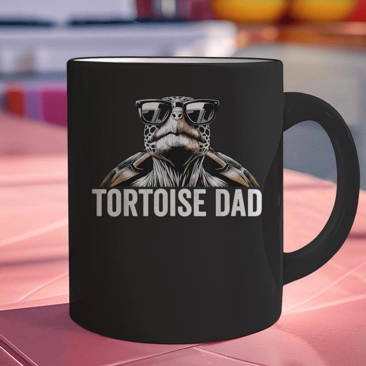 Tortoise Dad Tortoise With Sunglasses Vintage Tortoise Dad Graphic Print Coffee Mug