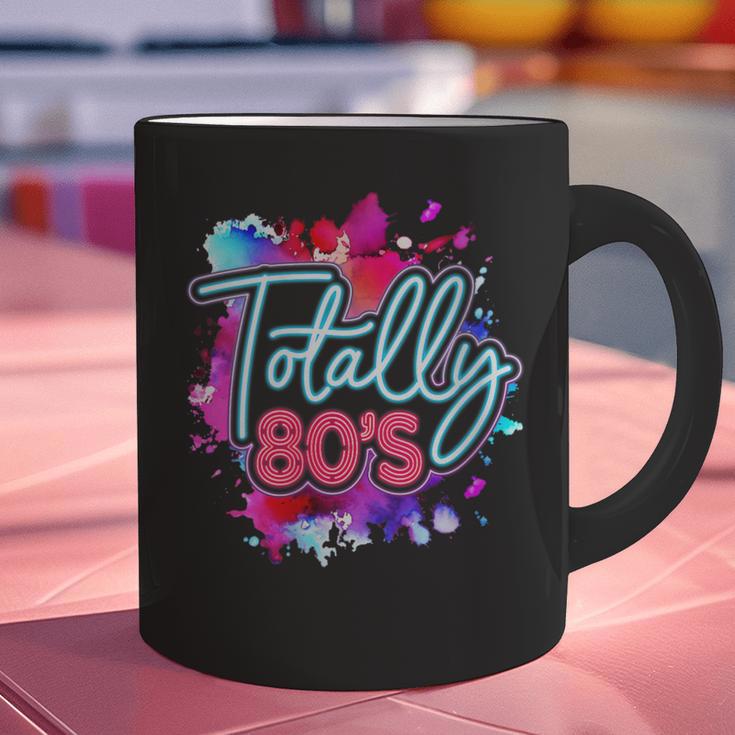 Totally 80's Colorful Retro 1980s Style Nostalgia Vibe Graphic Print Coffee Mug Totally 80's Colorful Retro 1980s Style Nostalgia Vibe Graphic Print Coffee Mug