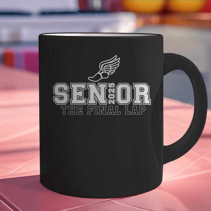Track & Field Senior 2025 Graduation Year The Final Lap Graphic Print Coffee Mug