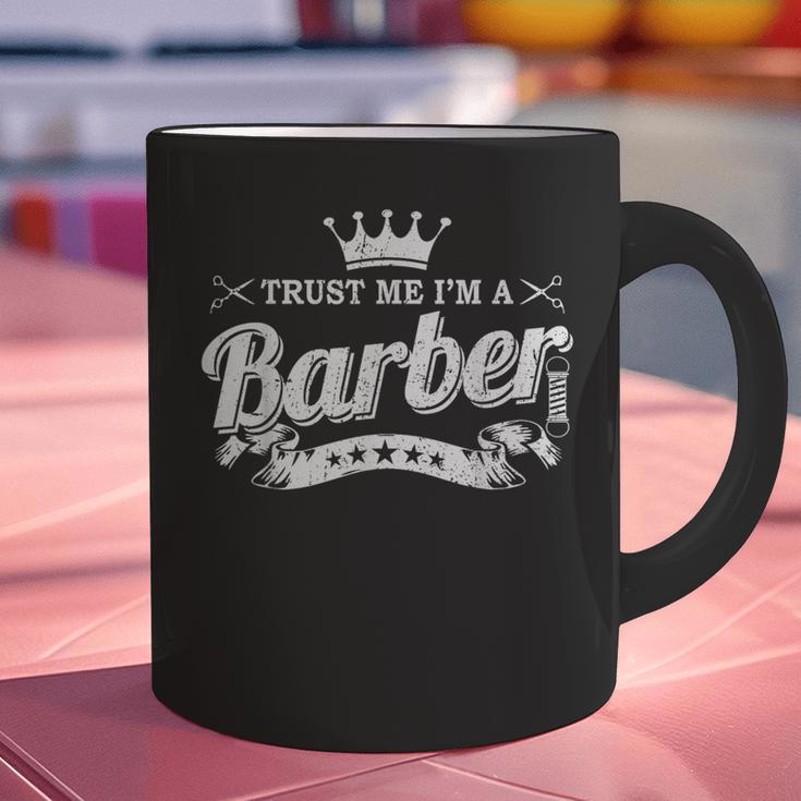 Trust Me I'm A Barber School Graduation Barbershop Cool Graphic Print Coffee Mug