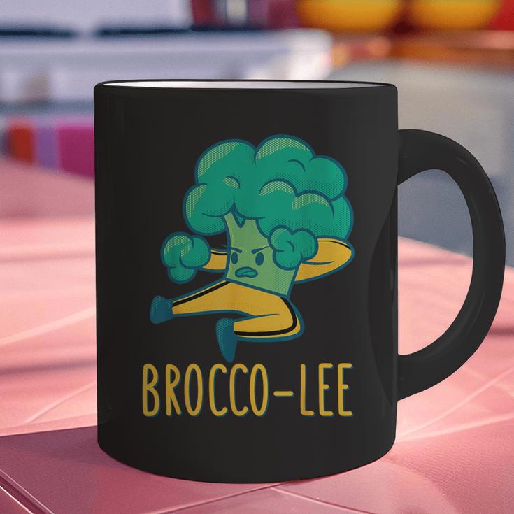 Vegetable Word Game Dad Joke Brocco-Lee Broccoli Graphic Print Coffee Mug