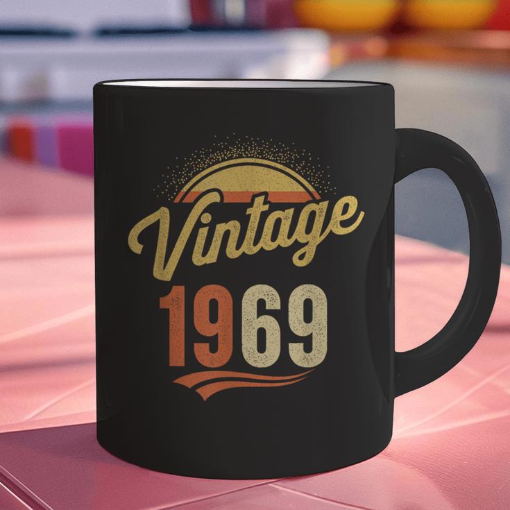 Vintage 1969 Retro Era Badge For Nostalgia Fans Graphic Print Coffee Mug