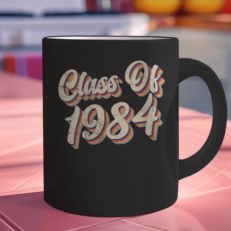 Vintage Class Of 1984 40th Reunion High School Graduation 84 Graphic Print Coffee Mug