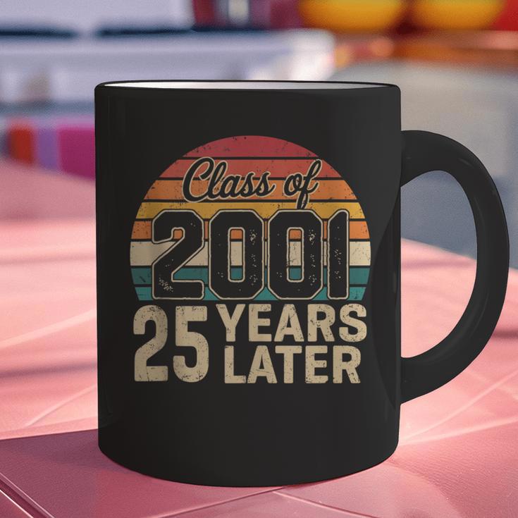 Vintage Class Of 2001 25 Years Later Reunion 25th Graduation Graphic Print Coffee Mug