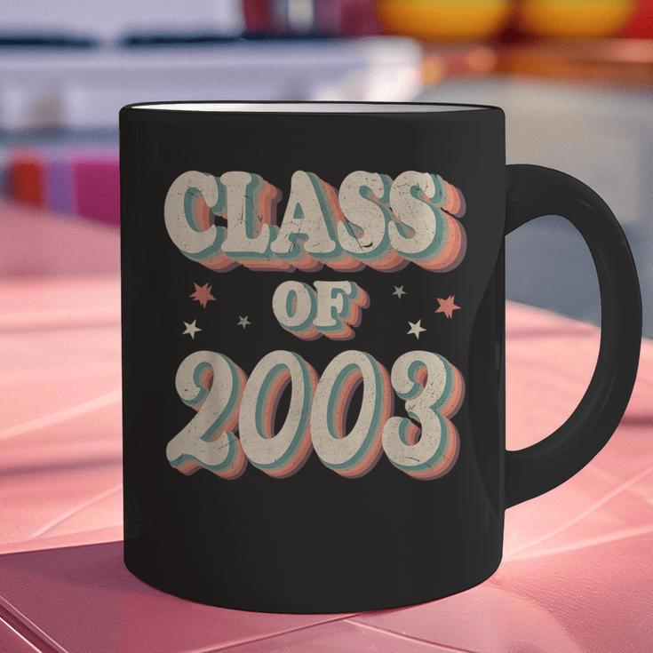 Vintage Class Of 2003 03 High School Graduation Graphic Print Coffee Mug