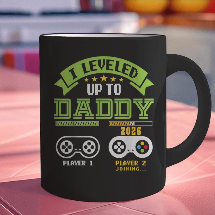 Vintage Leveling Up To Daddy 2026 Soon To Be Dad 2026 Graphic Print Coffee Mug Vintage Leveling Up To Daddy 2026 Soon To Be Dad 2026 Graphic Print Coffee Mug