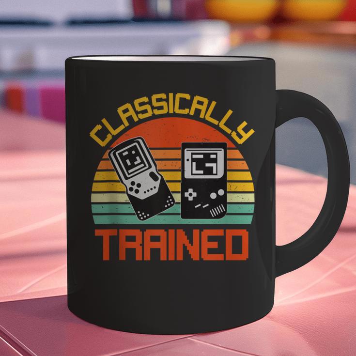 Vintage Retro Classically Trained Video Game 90s Nostalgia Graphic Print Coffee Mug