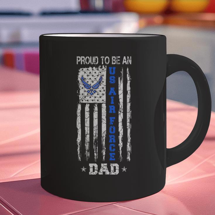 Vintage USA Flag Proud To Be An US Air Force Dad Graphic Print Coffee Mug Vintage USA Flag Proud To Be An US Air Force Dad Graphic Print Coffee Mug