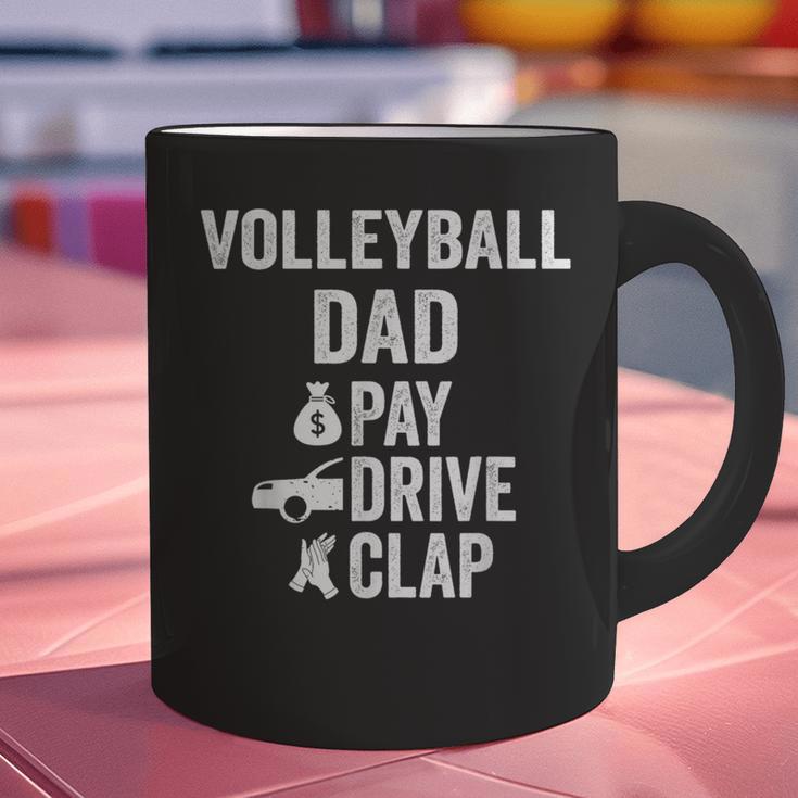 Volleyball Dad Pay Drive Clap Dad Of A Volleyball Player Dad Graphic Print Coffee Mug