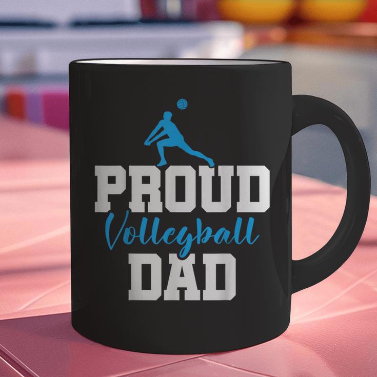 Volleyball Player Team Dad Father Proud Volleyball Dad Graphic Print Coffee Mug