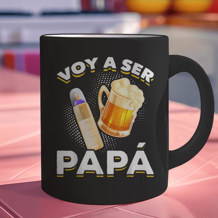 Voy Hacer Papa Ser Papa Voy A Ser Papa Dad To Be In Spanish Graphic Print Coffee Mug