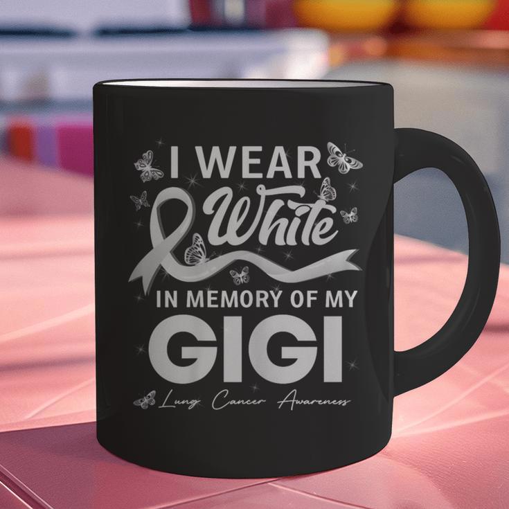 I Wear In Memory Of My Gigi Lung Cancer Graphic Print Coffee Mug