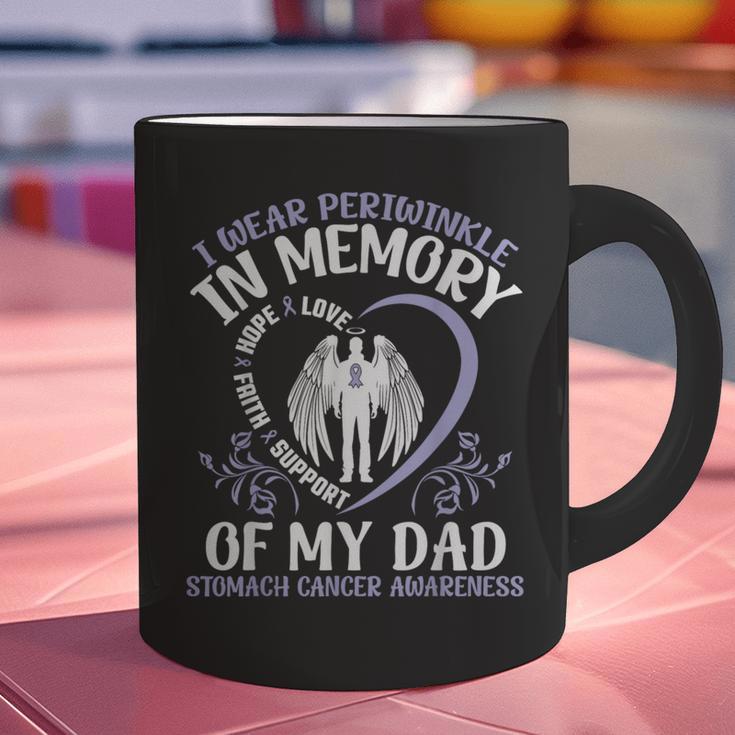 I Wear Periwinkle In Memory My Dad Stomach Cancer Awareness Graphic Print Coffee Mug