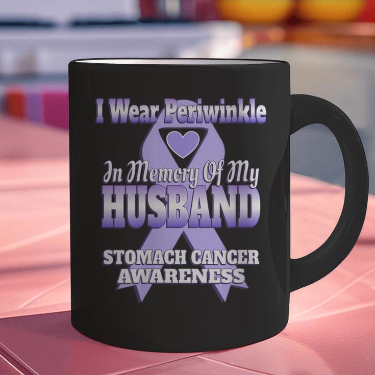 I Wear Periwinkle In Memory Of My Husband Stomach Cancer Graphic Print Coffee Mug I Wear Periwinkle In Memory Of My Husband Stomach Cancer Graphic Print Coffee Mug