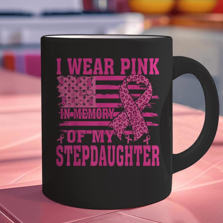 I Wear Pink In Memory Of My Stepdaughter Breast Cancer Graphic Print Coffee Mug
