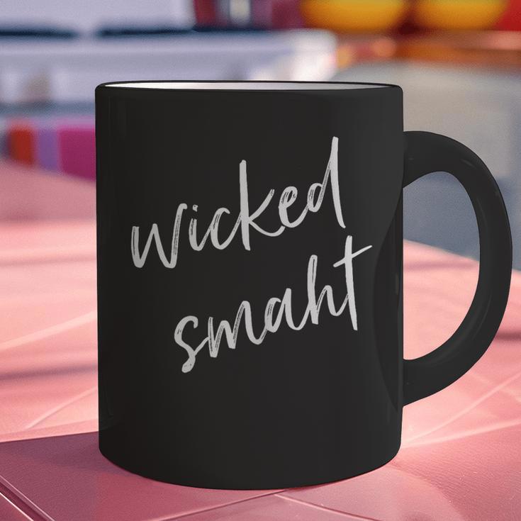 Wicked Smaht Boston Accent Graduation Graphic Print Coffee Mug