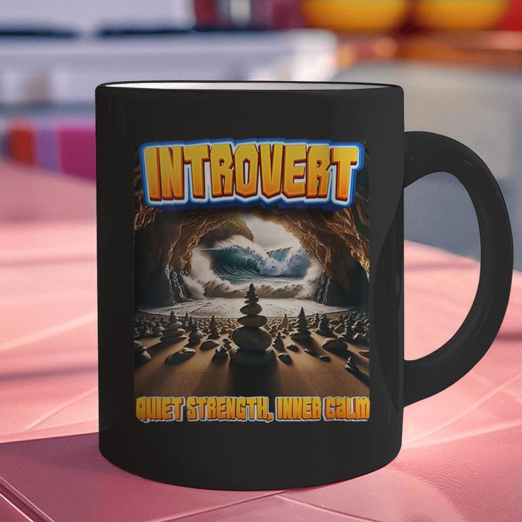 World Introvert Day Quiet Strength Inner Calm Graphic Print Coffee Mug