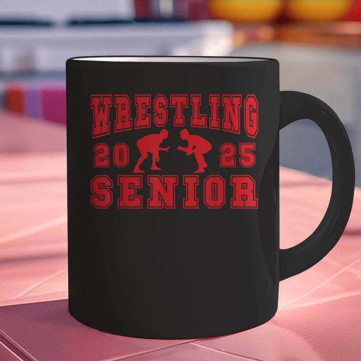 Wrestling Senior Night Wrestling Senior 2025 Graduation 7 Graphic Print Coffee Mug