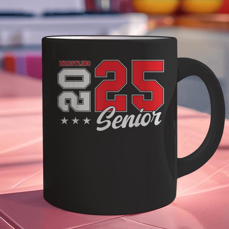 Wrestling Senior Night Wrestling Senior 2025 Graduation 75 Graphic Print Coffee Mug