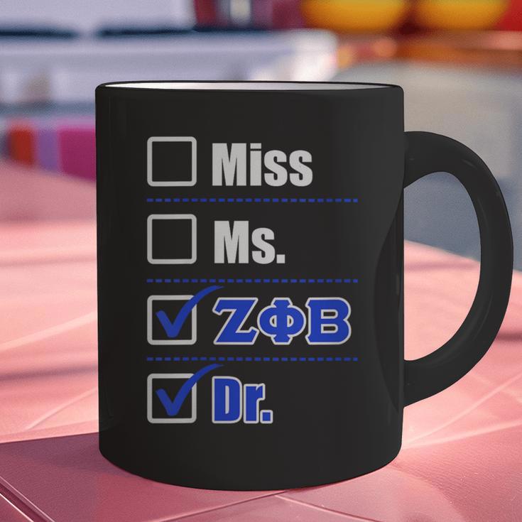 Zeta Phi Beta Doctor Graduation Zeta Phi Beta HBCU Doctor Graphic Print Coffee Mug