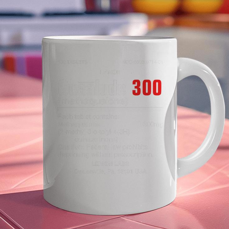 1970's Lemon Labs Quaalude 300 Label Reproduction Nostalgia Premium Tri-Blend Graphic Print Coffee Mug