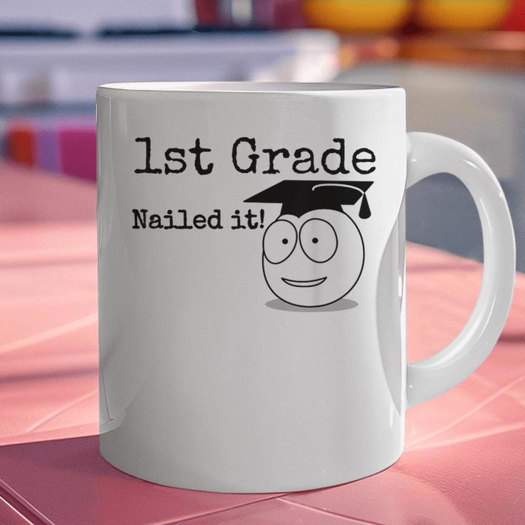 1st Grade Nailed It Kids Graduation TShirt Second Grade Graphic Print Coffee Mug
