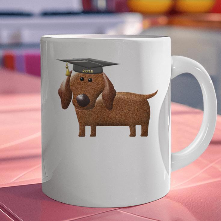 2018 Dog Graduation Shirt Dachshund Graduation For Men Women Kids Graphic Print Coffee Mug