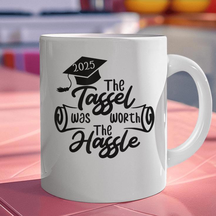 2025 Graduation The Tassel Was Worth The Hassle University Graphic Print Coffee Mug