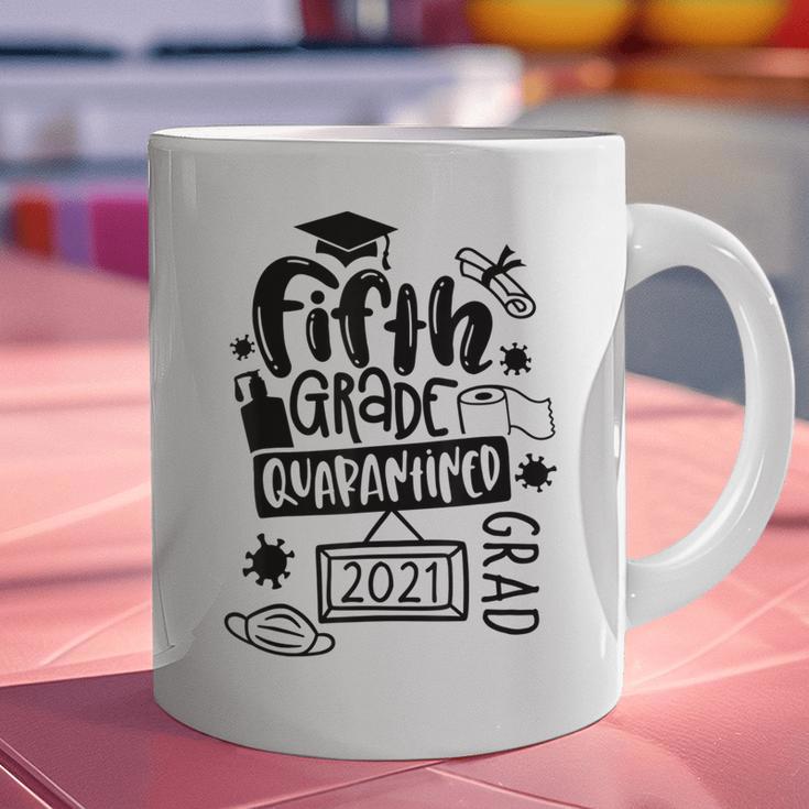 5th Grade Graduate 2021 Graduate Quarantine Fifth Graduation Graphic Print Coffee Mug