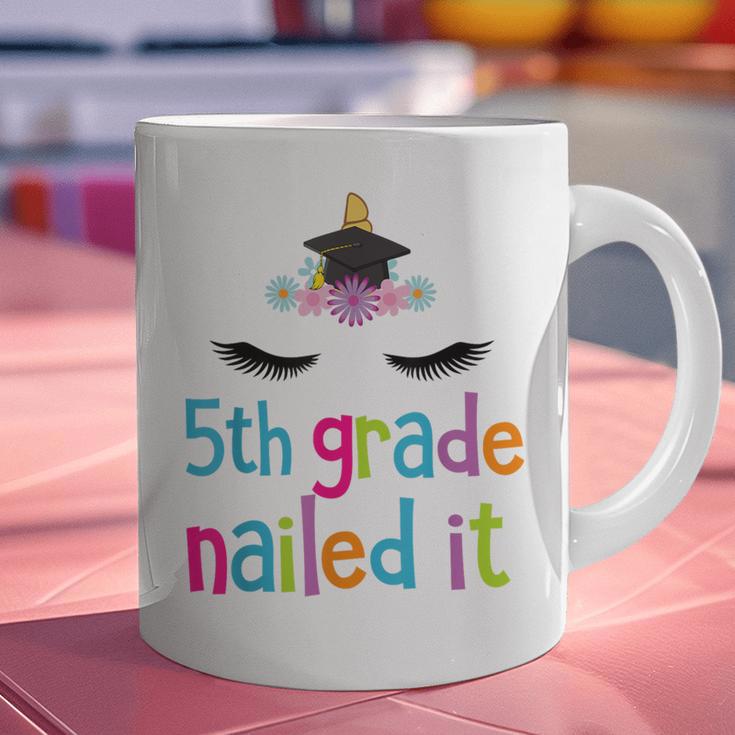 5th Grade Nailed ItShirt Unicorn Graduation Class Of 2018 Graphic Print Coffee Mug