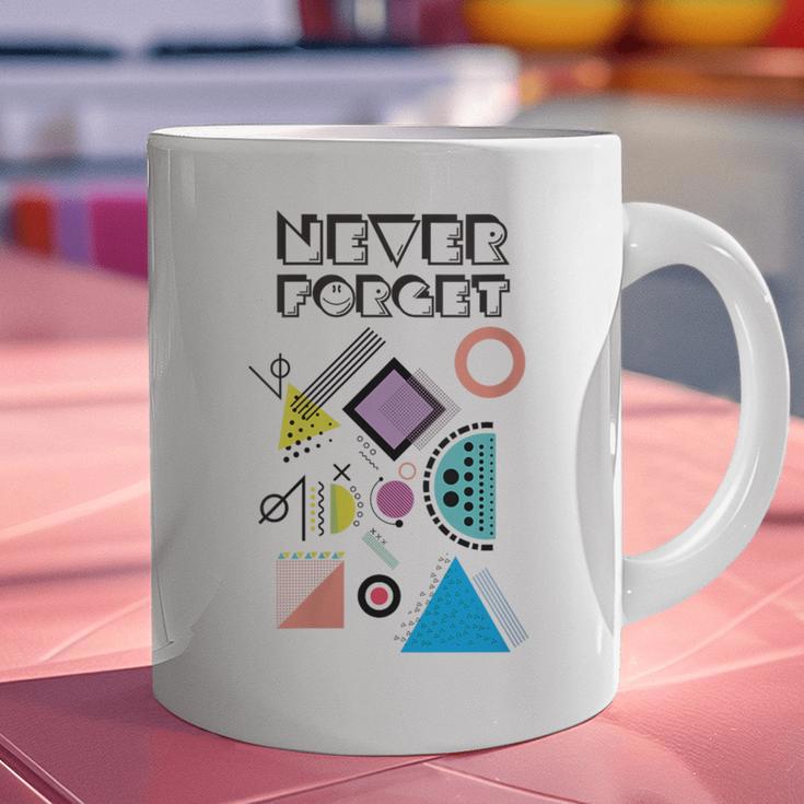 80s Nostalgia Never Forget Graphic Print Coffee Mug 80s Nostalgia Never Forget Graphic Print Coffee Mug