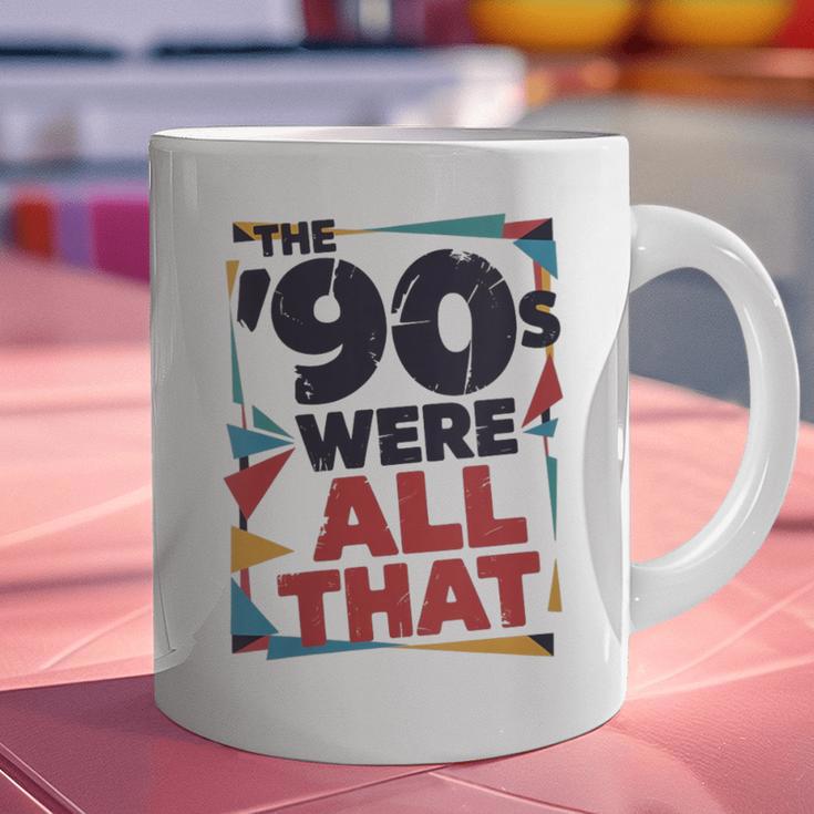 The 90s Were All That – Retro 1990s Nostalgia Tee Graphic Print Coffee Mug