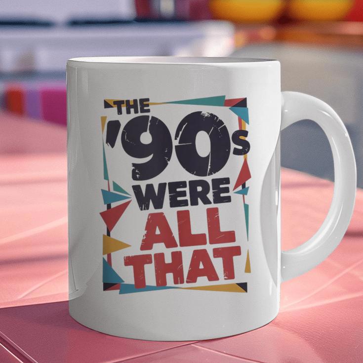 The 90s Were All That – Retro 1990s Nostalgia Tee Graphic Print Coffee Mug