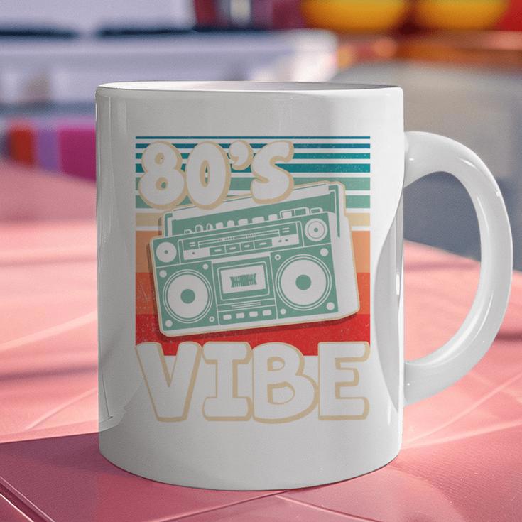 90's Vibe Vintage Style Cassette Tape Nostalgia 1990s Party Premium Tri-Blend Graphic Print Coffee Mug