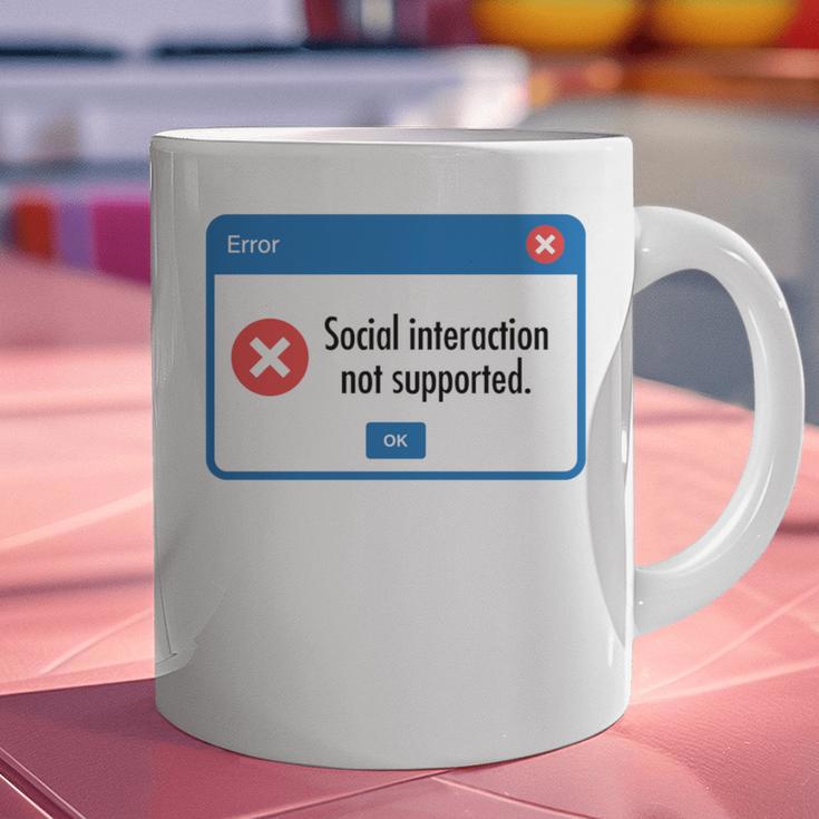 Anti Social Introvert Social Interaction Not Supported Graphic Print Coffee Mug Anti Social Introvert Social Interaction Not Supported Graphic Print Coffee Mug