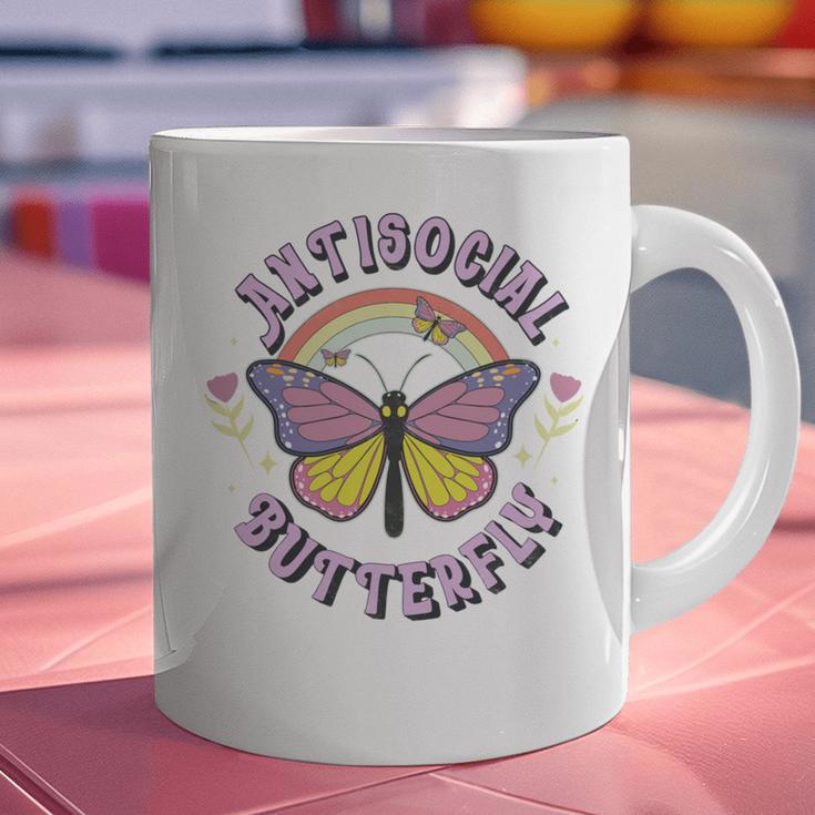 Antisocial Butterfly Groovy t For Introvert Men Women Girls Graphic Print Coffee Mug Antisocial Butterfly Groovy t For Introvert Men Women Girls Graphic Print Coffee Mug