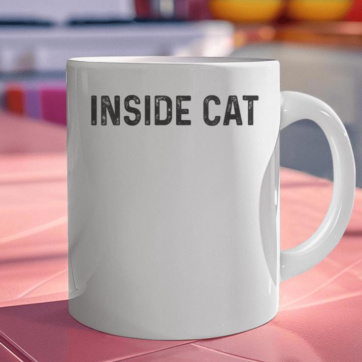 Antisocial Introvert Women Men Kids Inside Cat Graphic Print Coffee Mug