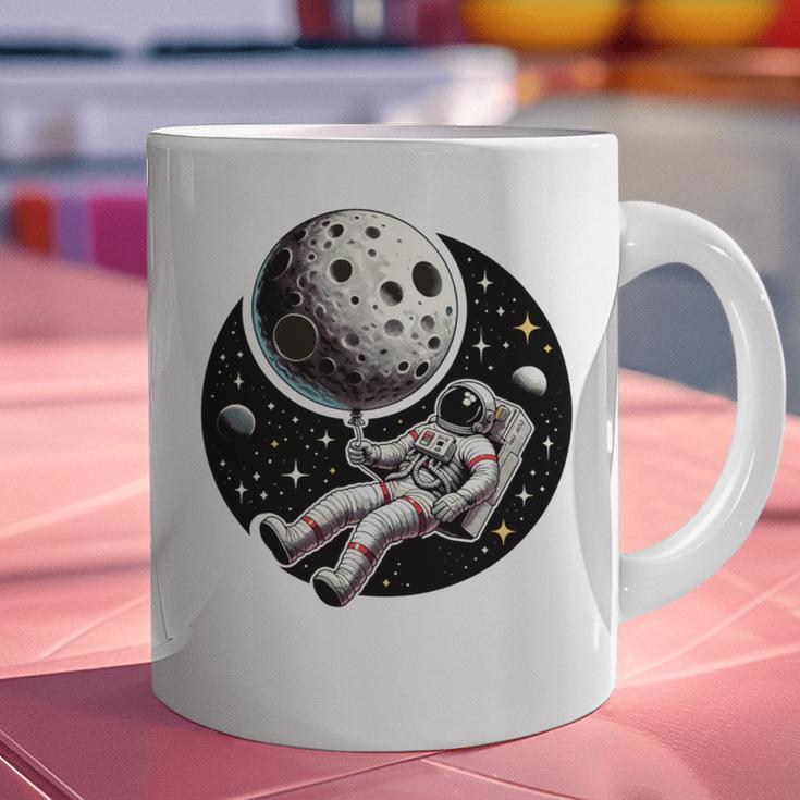 Astronaut Aesthetic Holding Moon Balloon Planets Introvert Graphic Print Coffee Mug Astronaut Aesthetic Holding Moon Balloon Planets Introvert Graphic Print Coffee Mug