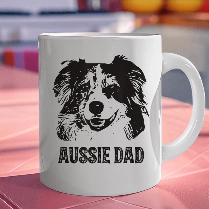 Aussie Dad Australian Shepherd Dog Dad For Men Graphic Print Coffee Mug