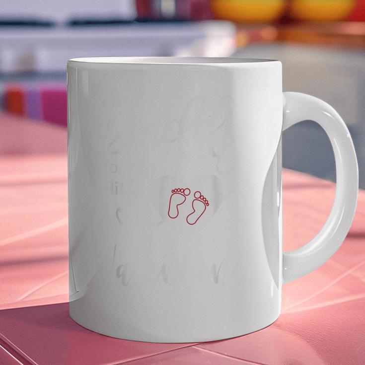 Baby Reveal Valentine Pregnancy Announce Daddy Shirt Graphic Print Coffee Mug