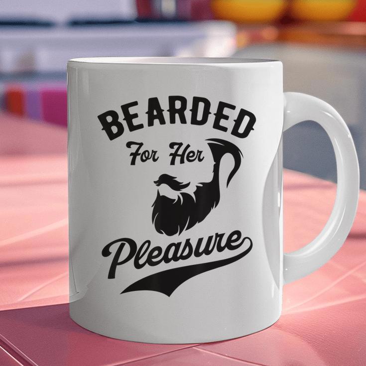 Bearded For Her Pleasure Bearded Dad Father Graphic Print Coffee Mug