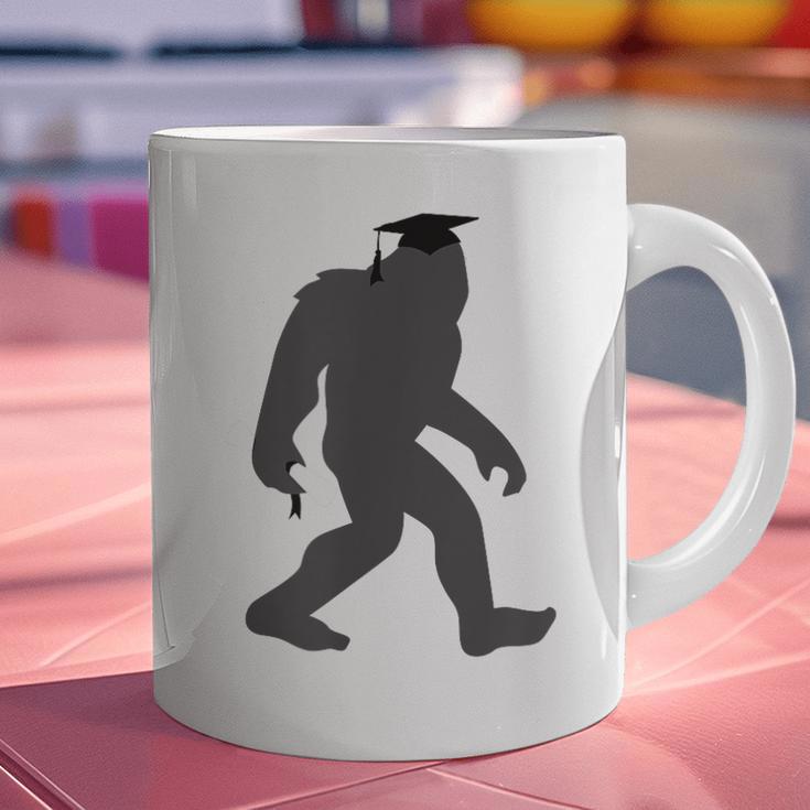 Bigfoot Graduate Shirt Cute Sasquatch Graduation Graphic Print Coffee Mug