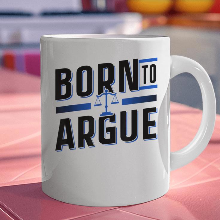 Born To Argue Graduation Lawyer Advocate Attorney Law Graphic Print Coffee Mug