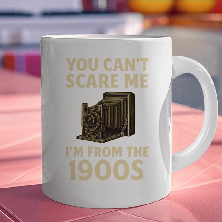 You Can't Scare Me I'm From The 1900s Vintage Camera Graphic Print Coffee Mug