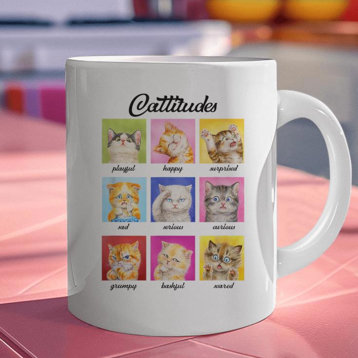 Cat Lover Cat Mom Cat Dad Crazy Cat Lady Cattitudes Graphic Print Coffee Mug