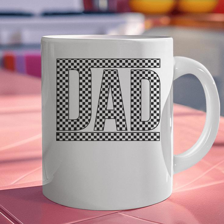 Checkered Dad Father's Day For Dad Family Graphic Print Coffee Mug Checkered Dad Father's Day For Dad Family Graphic Print Coffee Mug