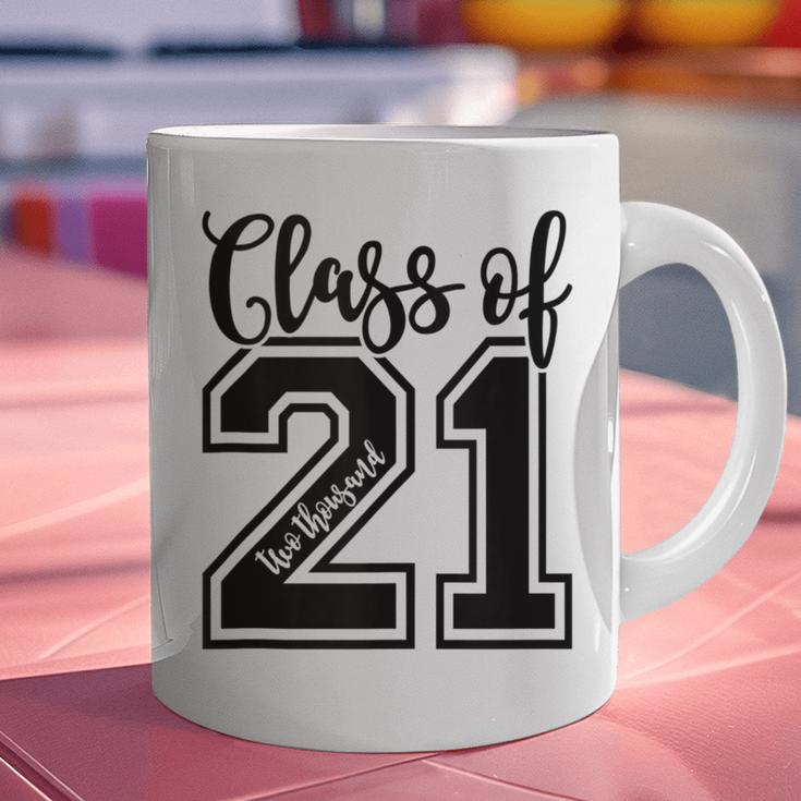 Class Of 2021 Senior 21 Cool Graduation Graphic Print Coffee Mug