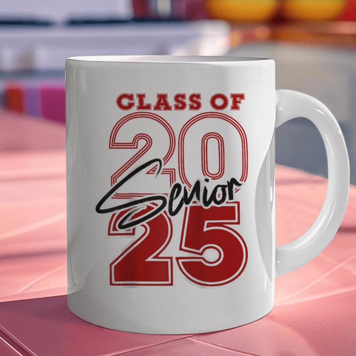 Class Of 2025 Senior 2025 Graduation Red Raglan Baseball Tee Graphic Print Coffee Mug