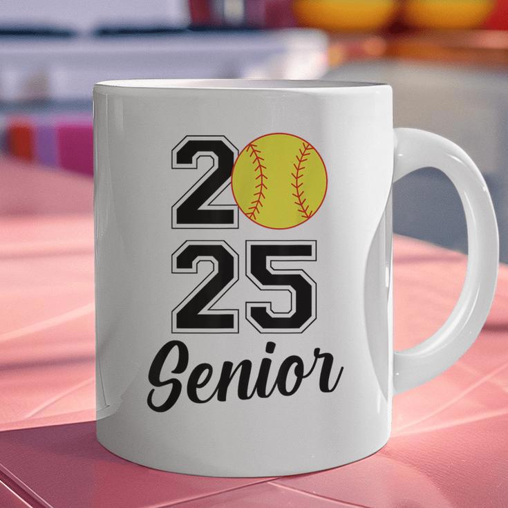 Class Of 2025 Softball Senior Graduation Graduate Women Graphic Print Coffee Mug
