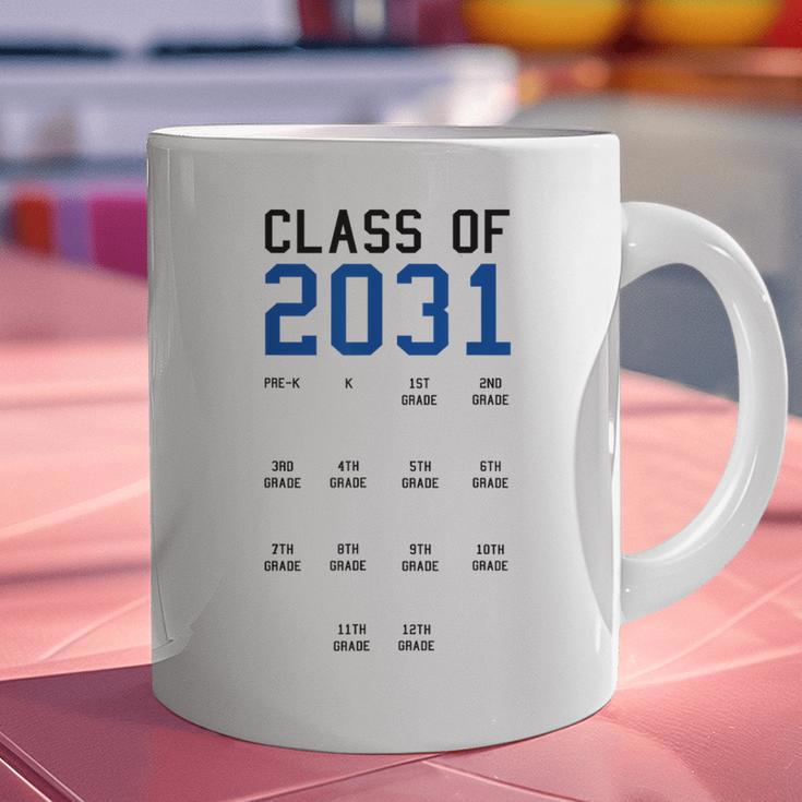 Class Of 2031 Graduation T-Shirt With Space For Handprints Graphic Print Coffee Mug